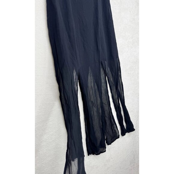 Tadashi Shoji Women's Size 6 Black Maxi Gore Vintage Skirt - Picture 3 of 12